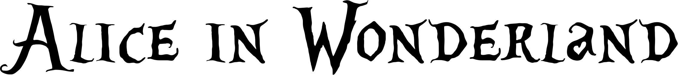 Alice In Wonderland Font