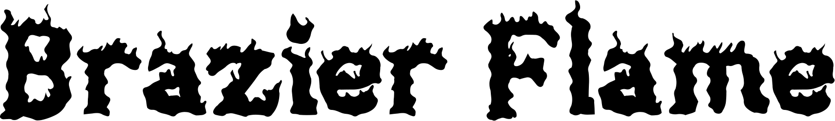 Brazier Flame Font