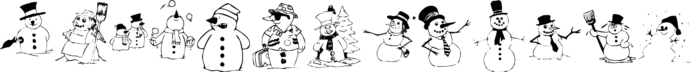 KR Snow People Font