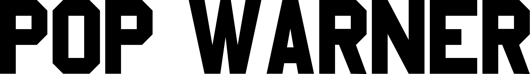 Pop Warner Font