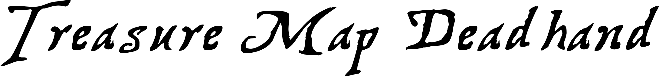Treasure Map Deadhand Font