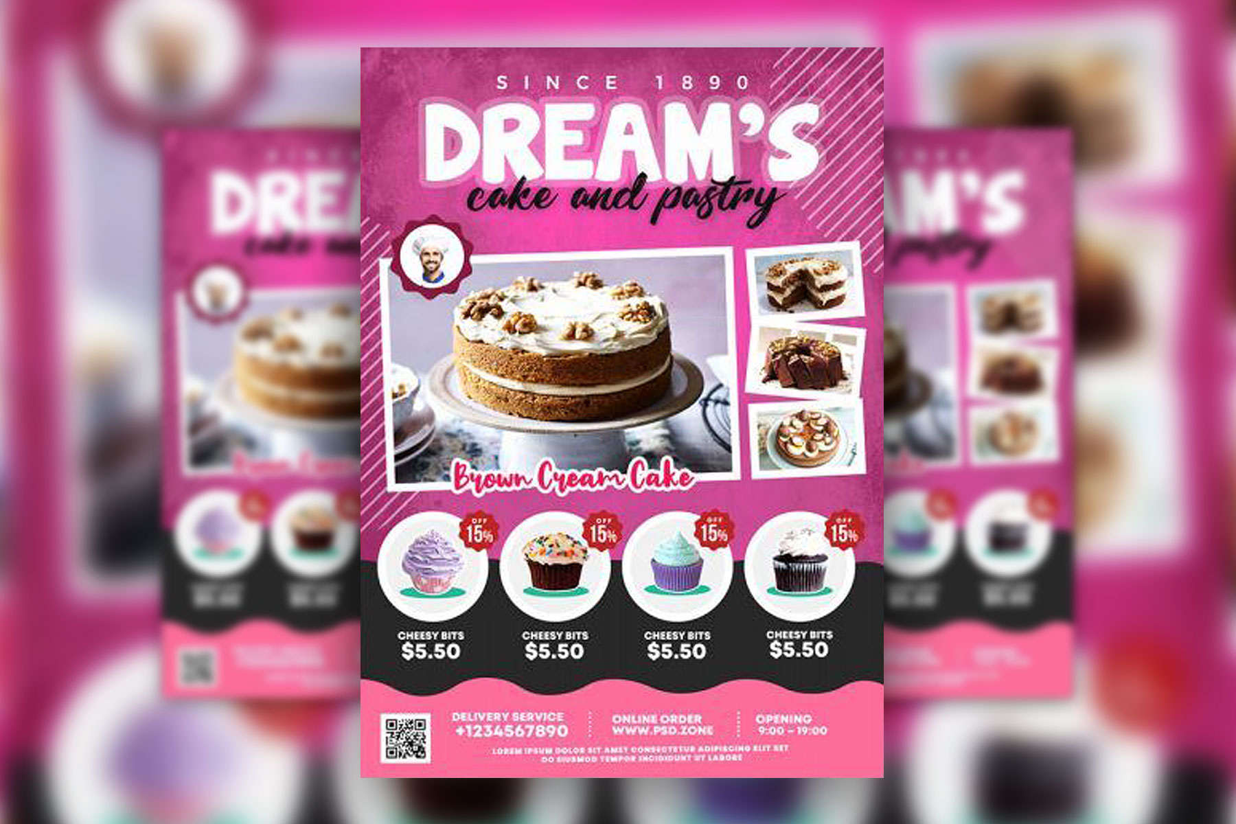 Cake Shop Leaflet Cliparts, Stock Vector and Royalty Free Cake Shop Leaflet  Illustrations