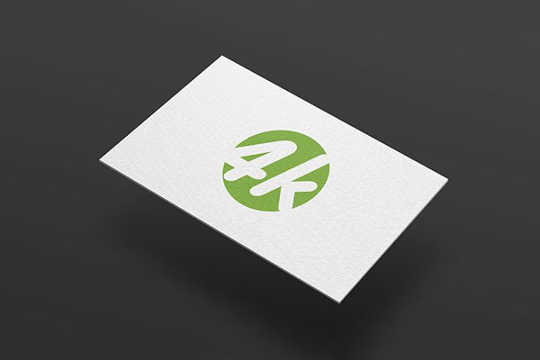 Close-up Shot Business Card on Floor Mockup in Perspective View FREE PSD