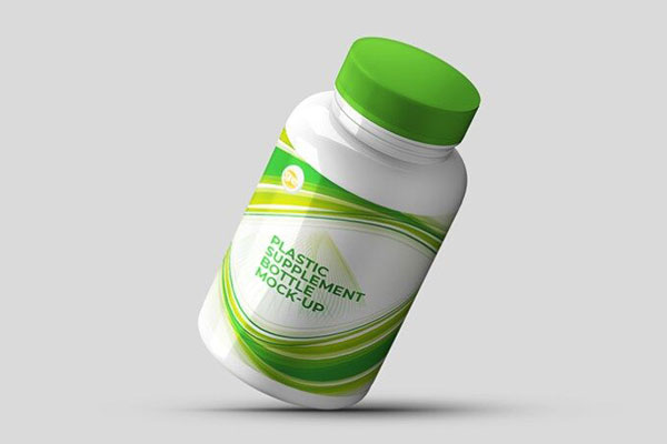 Front View of a Protein Powder Container Mockup (FREE) - Resource Boy