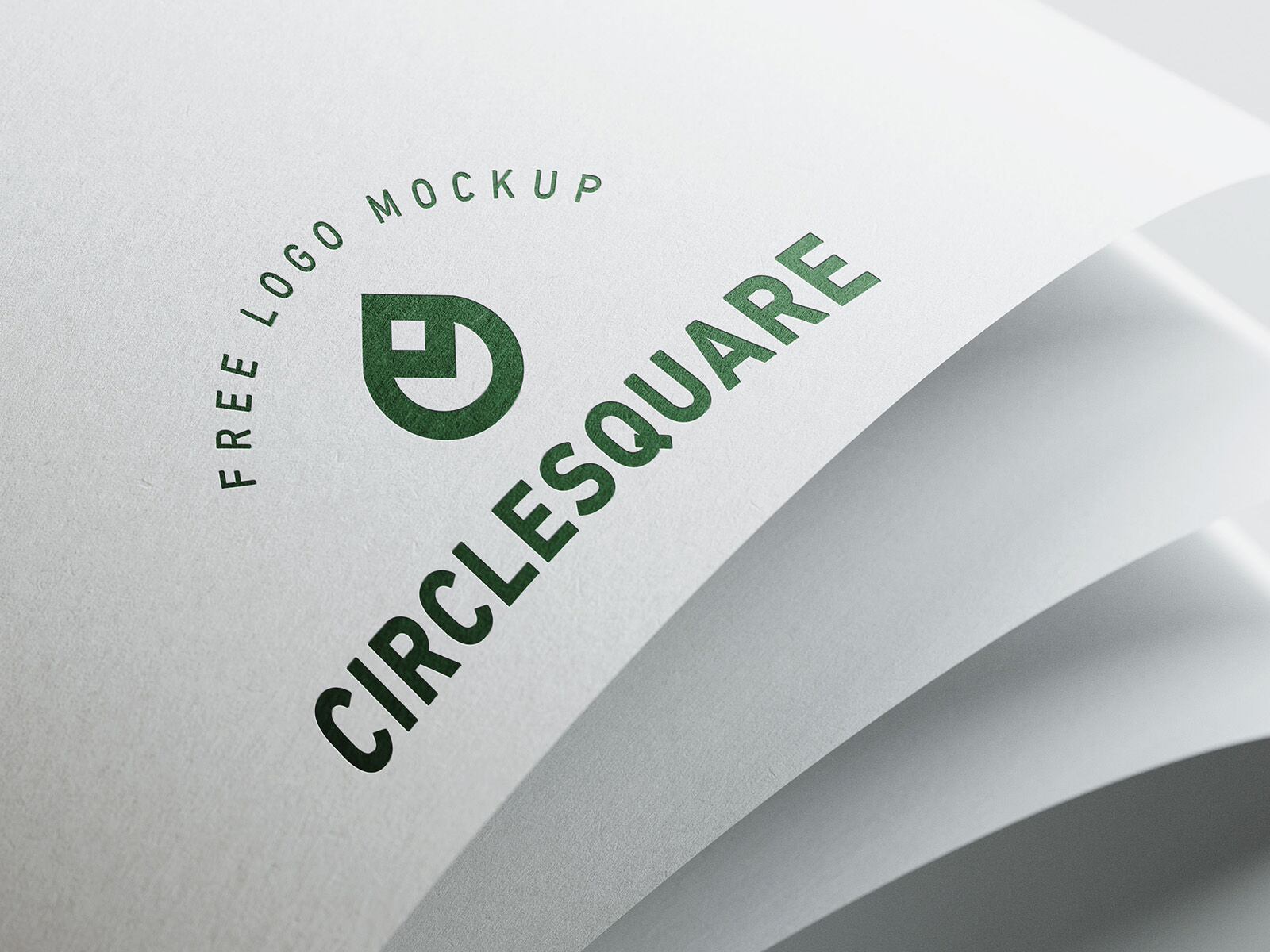 Five Mockups Showing Logos Printed on Cardboards FREE PSD