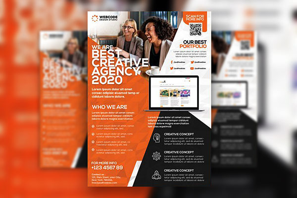 Infographic Bundle Corporate Flyer Template FREE PSD