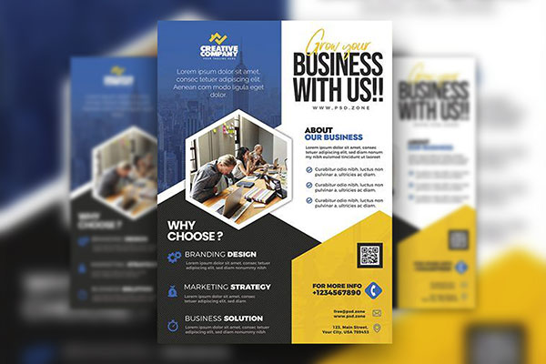 Modern Business Advertisement Flyer Template Free Download | Resource Boy