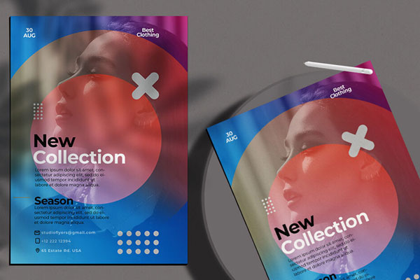 Modern Fashion Flyer Template FREE PSD