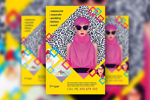 Modern Fashion Photography Facebook Cover and Flyer Templates FREE PSD