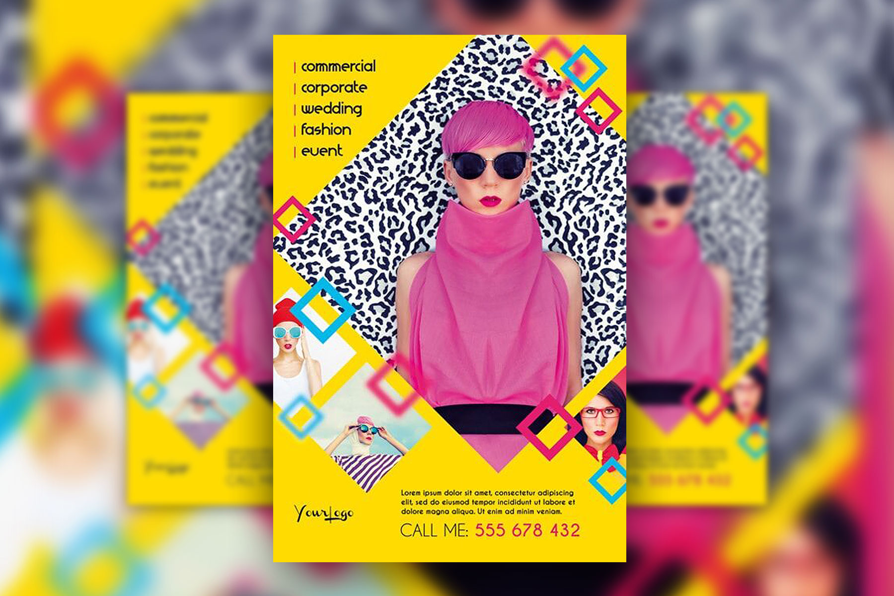 Modern Fashion Photography Facebook Cover and Flyer Templates FREE PSD
