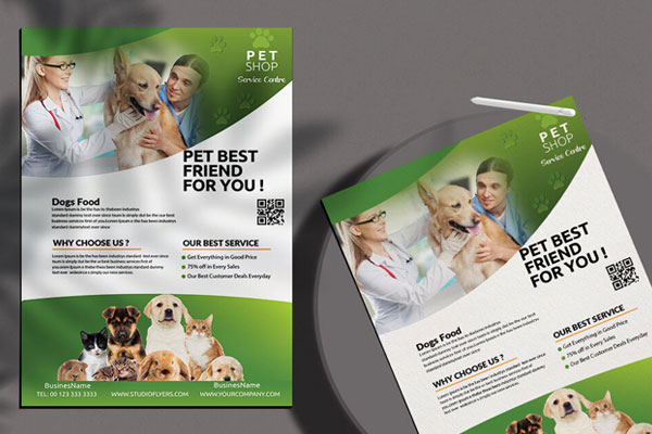 Neat Modern Pet Shop Flyer Template FREE Resource Boy