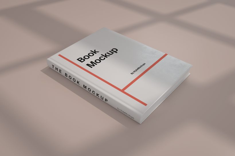 Perspective Hardcover Book Mockup FREE PSD