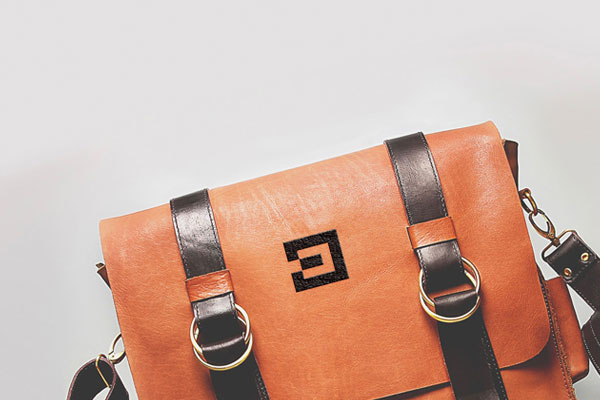 Perspective View of Two Logos on Bag Mockups FREE PSD