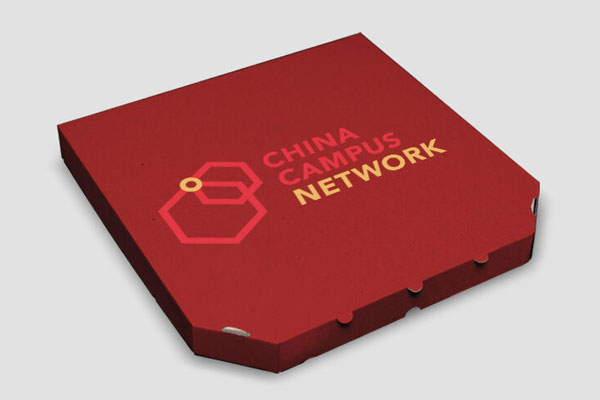 Perspective View Pizza Box Mockup on Floor with Ingredients Around FREE PSD