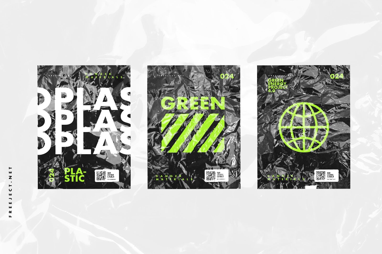 Plastic Wrap Mockup in Top View FREE PSD