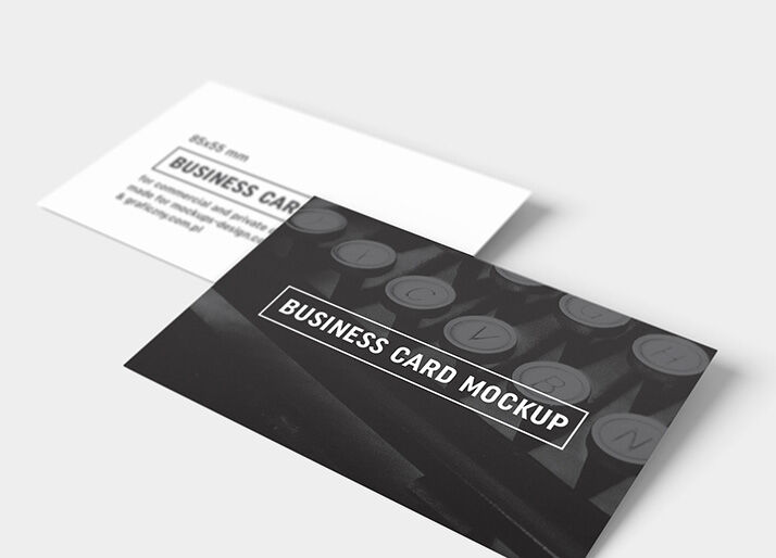 Six Mockups Showing Different Views and Number of Business Cards FREE PSD
