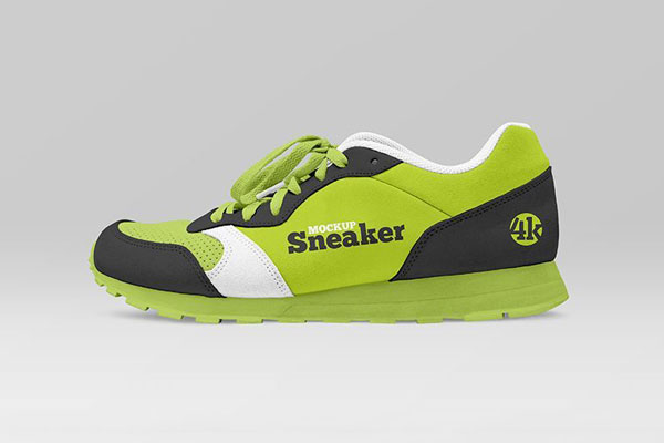 Sneaker Mockup in the Side View FREE PSD