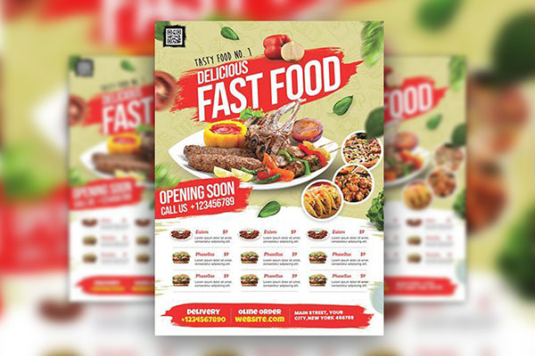 Friendly Chinese Restaurant Flyer Template Featuring a Red Dragon (FREE ...