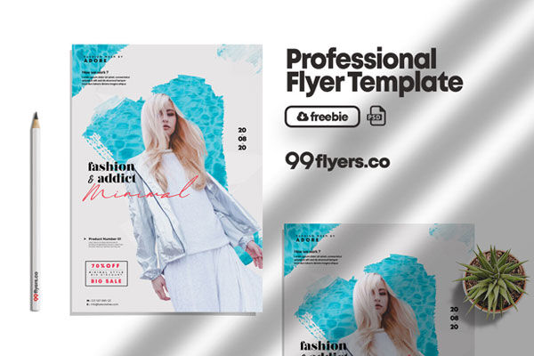 Splash Summer Sales Flyer Template FREE PSD