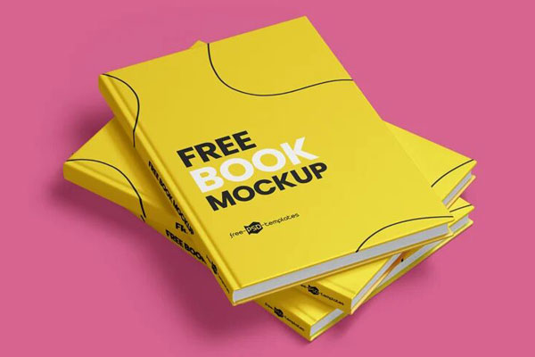 Three Realistic Open and Closed Books Mockups FREE PSD