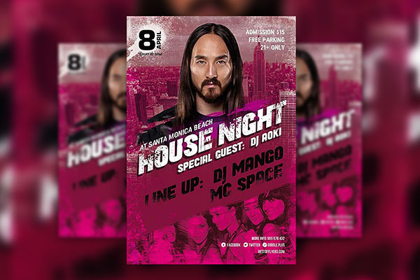 Urban Club Event Flyer Template FREE PSD