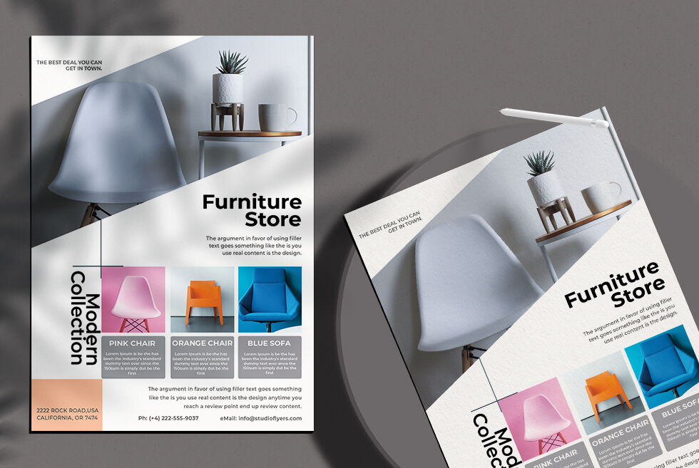 White Clean Store Sale Flyer Template FREE PSD