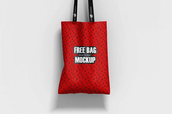 2 Front-View Mockups of Handbags in Different Positions FREE PSD