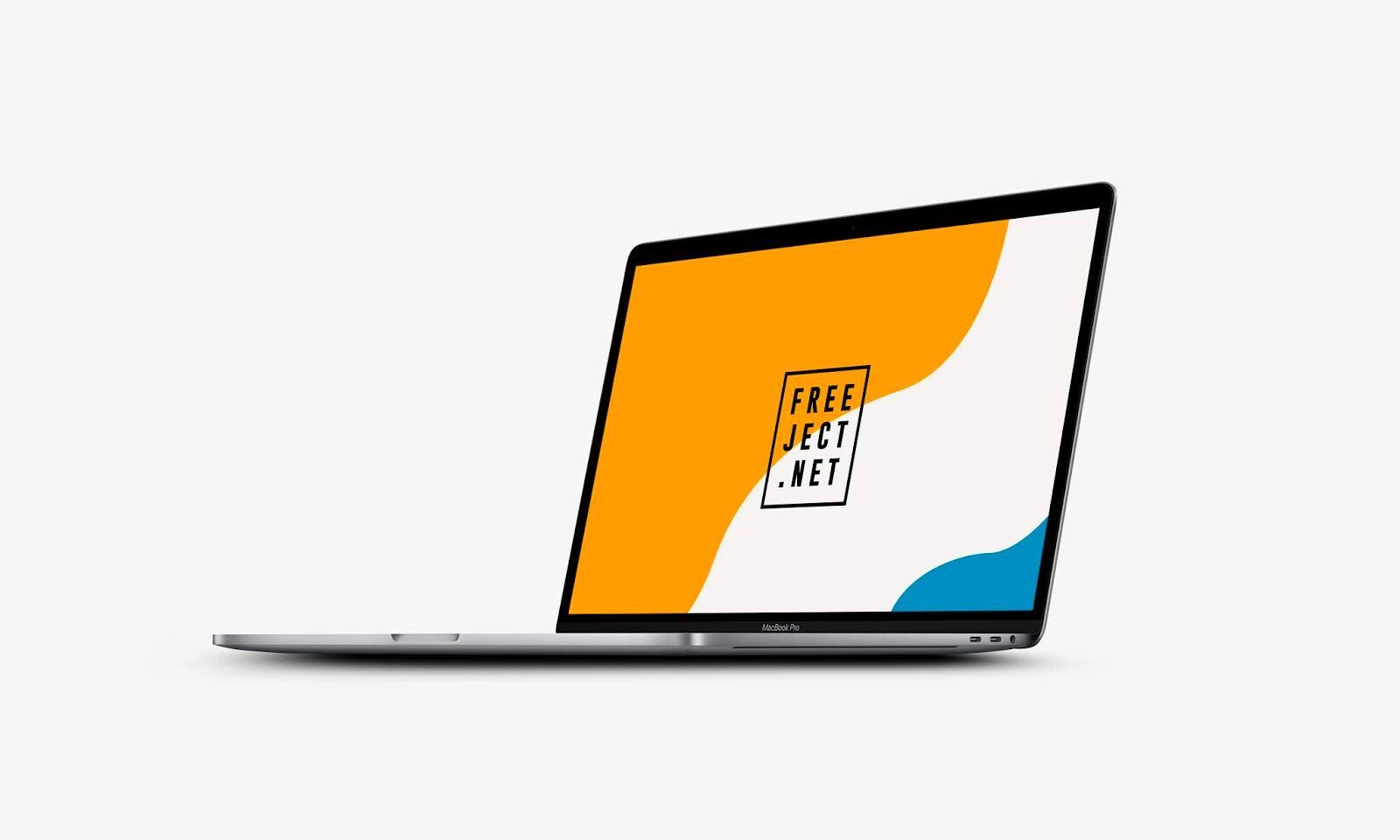 2 Mockups of a MacBook Opened in Different Views FREE PSD