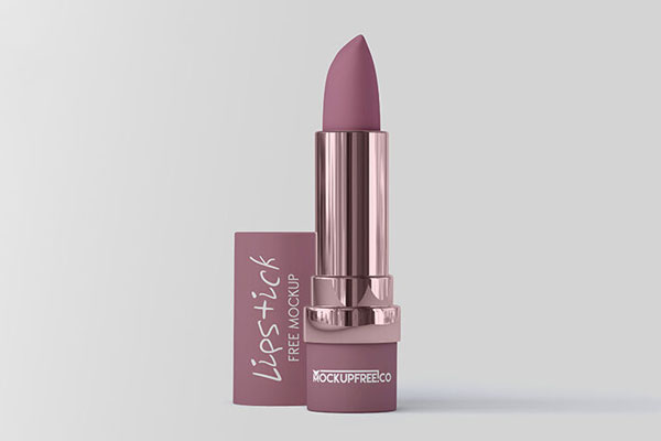 2 Mockups of Lipstick from Different Angles FREE PSD