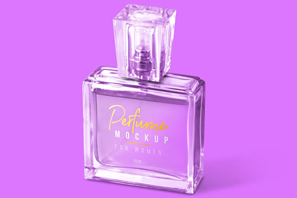 2 Mockups of Women Spray Bottle Perfume Packaging FREE PSD
