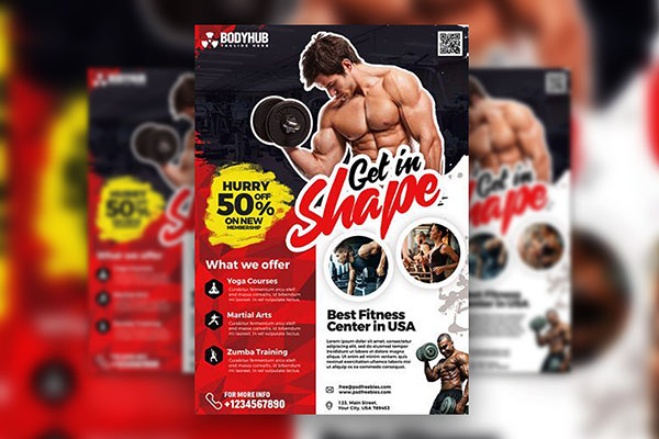 gym flyer ai free download - personal training flyer - Urbanbrush