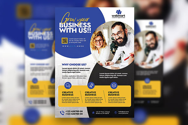 Classic Circle Business Flyer Template Free Download | Resource Boy