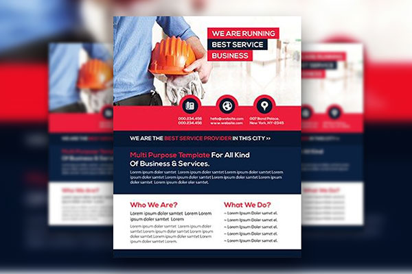 Classic Corporate Multipurpose Flyer Template FREE PSD