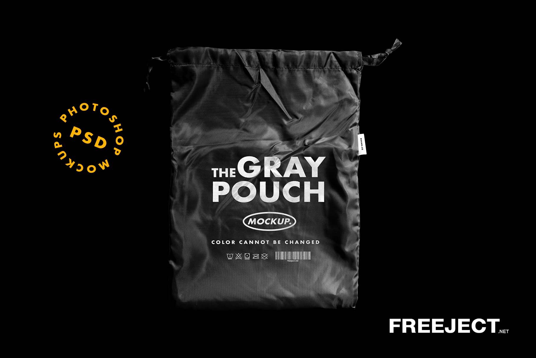 Free Small Drawstring Pouch / Bag Mockup PSD - Good Mockups