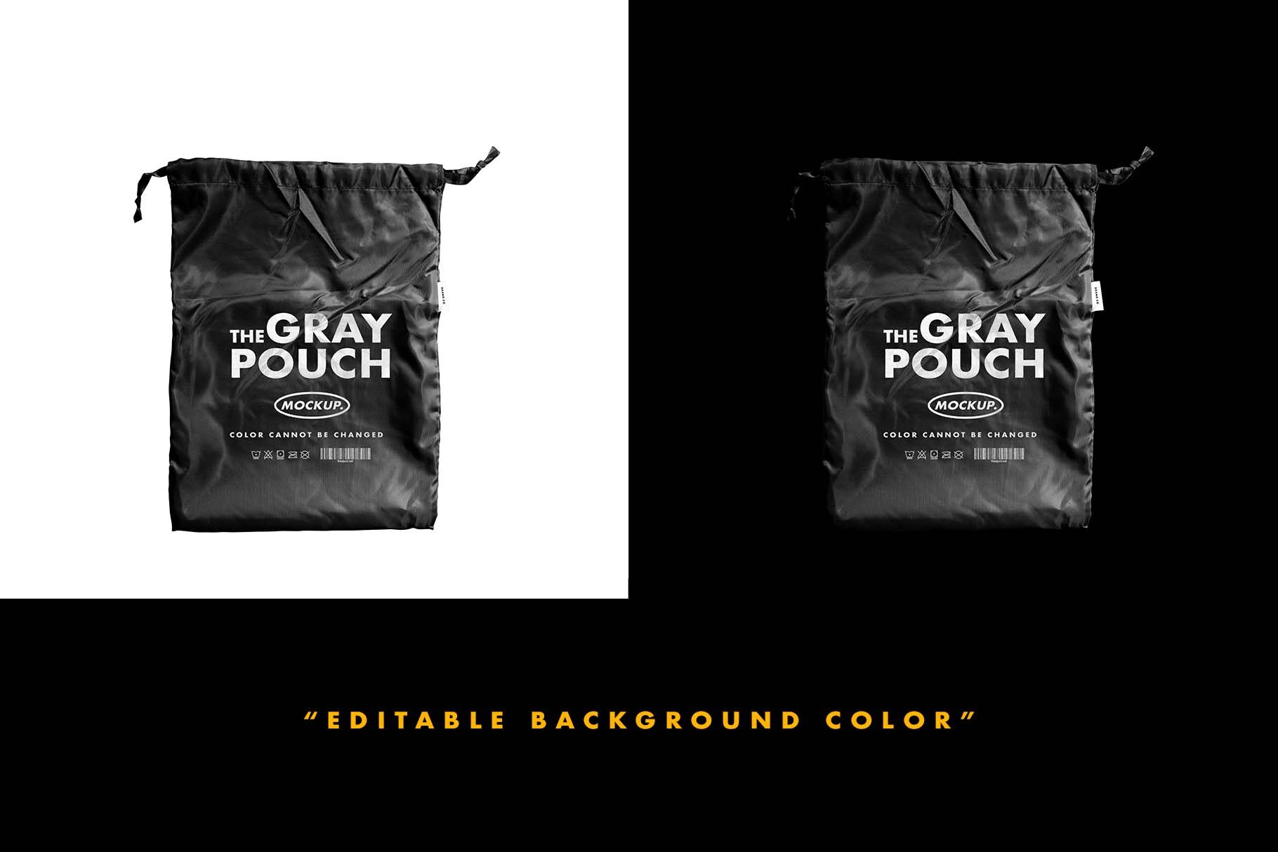 Drawstring Bag in the Front View Mockup FREE PSD