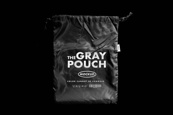 Drawstring Bag in the Front View Mockup FREE PSD