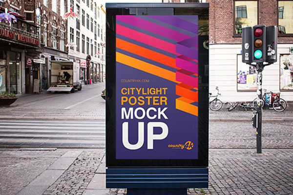 Outdoor Front View Billboard Mockup (FREE) - Resource Boy