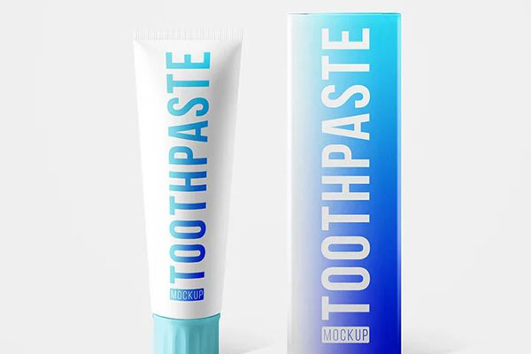 Front View of 2 Toothpaste Tube and Packaging Box Mockups Free Download ...