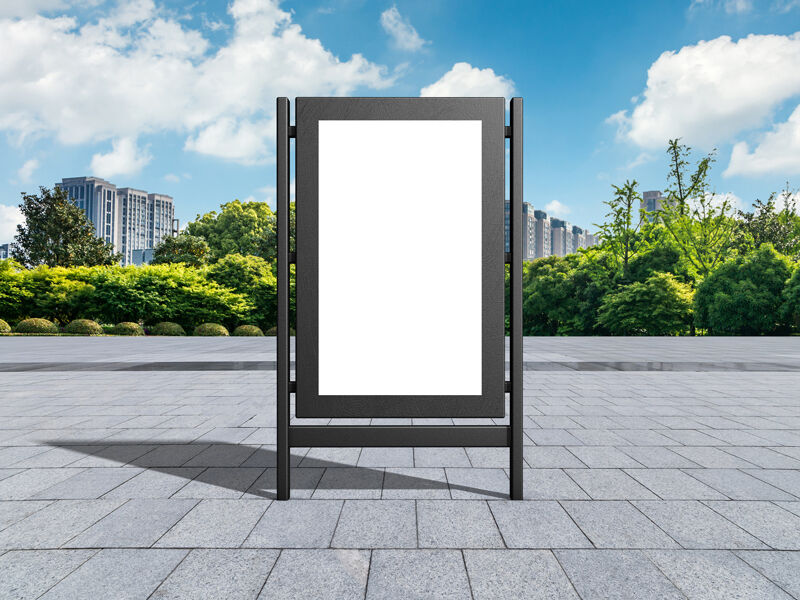 Front View of an Outdoor Billboard Mockup FREE PSD