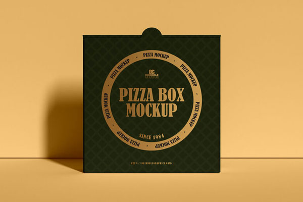 Small Pizza Box PSD Set Mockup – Original Mockups