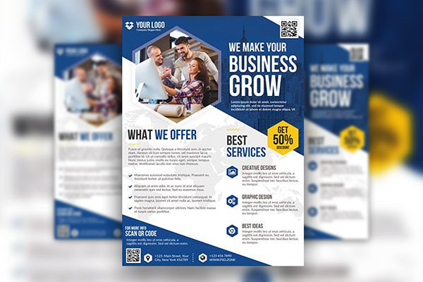 Infographic Bundle Business Flyer Template FREE PSD