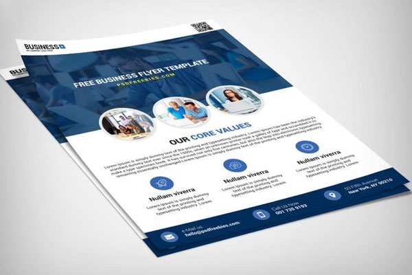 Infographic Business Flyer Template FREE PSD