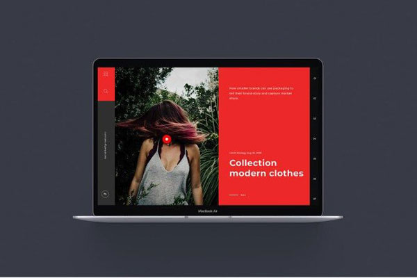 MacBook Air Opened in Top View Mockup FREE PSD