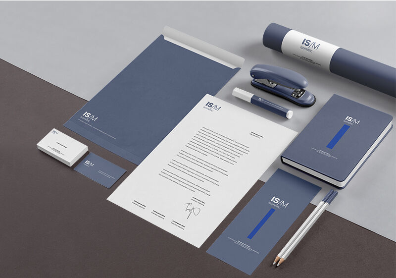Perspective Isometric Stationery Mockup FREE PSD