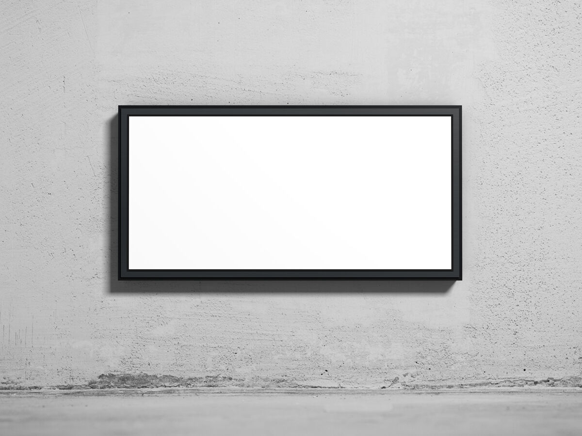 Rectangle Street Billboard Mockup for Advertisement on a Wall FREE PSD
