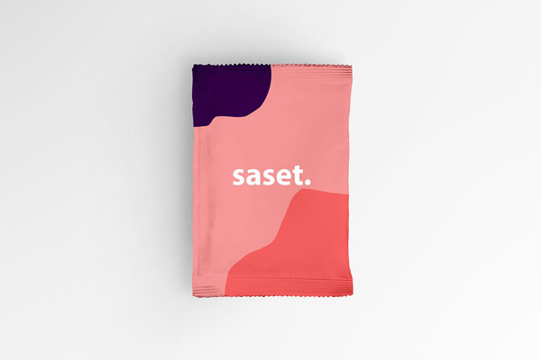 Sealed Packet Laid in Top View Mockup FREE PSD