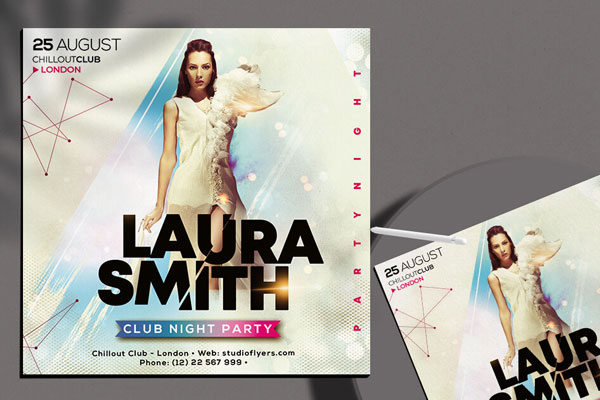 Splash Nightclub Event Flyer Template FREE PSD