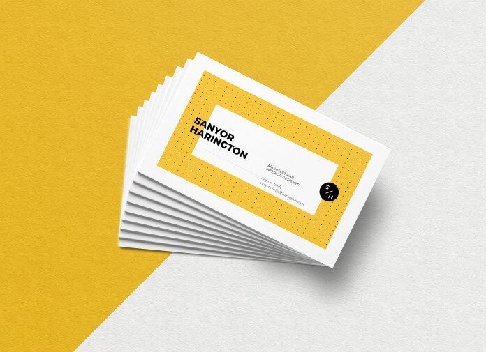 Top View Stacked Business Cards Mockup FREE PSD