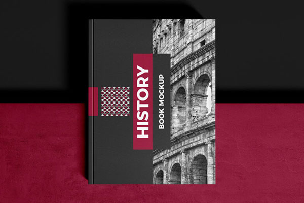 Top View US Letter Size Hardcover Branding Book Mockup FREE PSD
