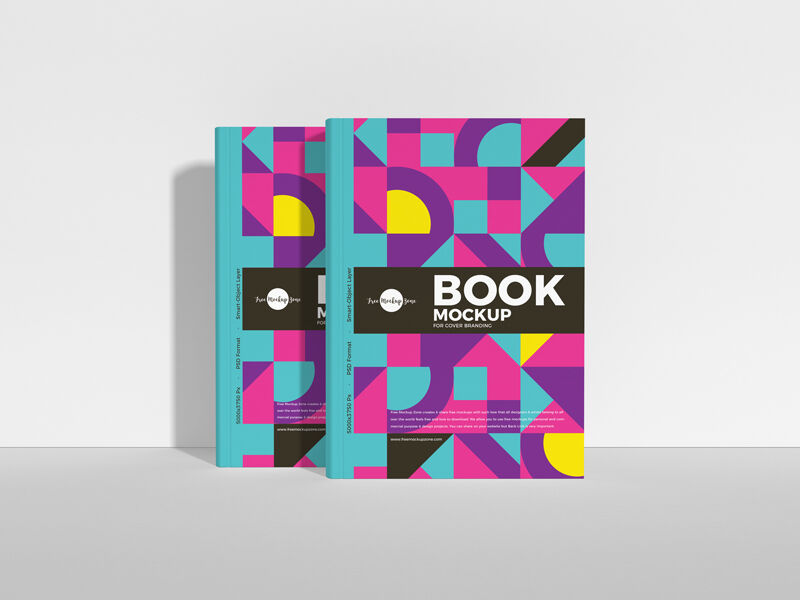 Two Books for Cover Branding Mockup FREE PSD